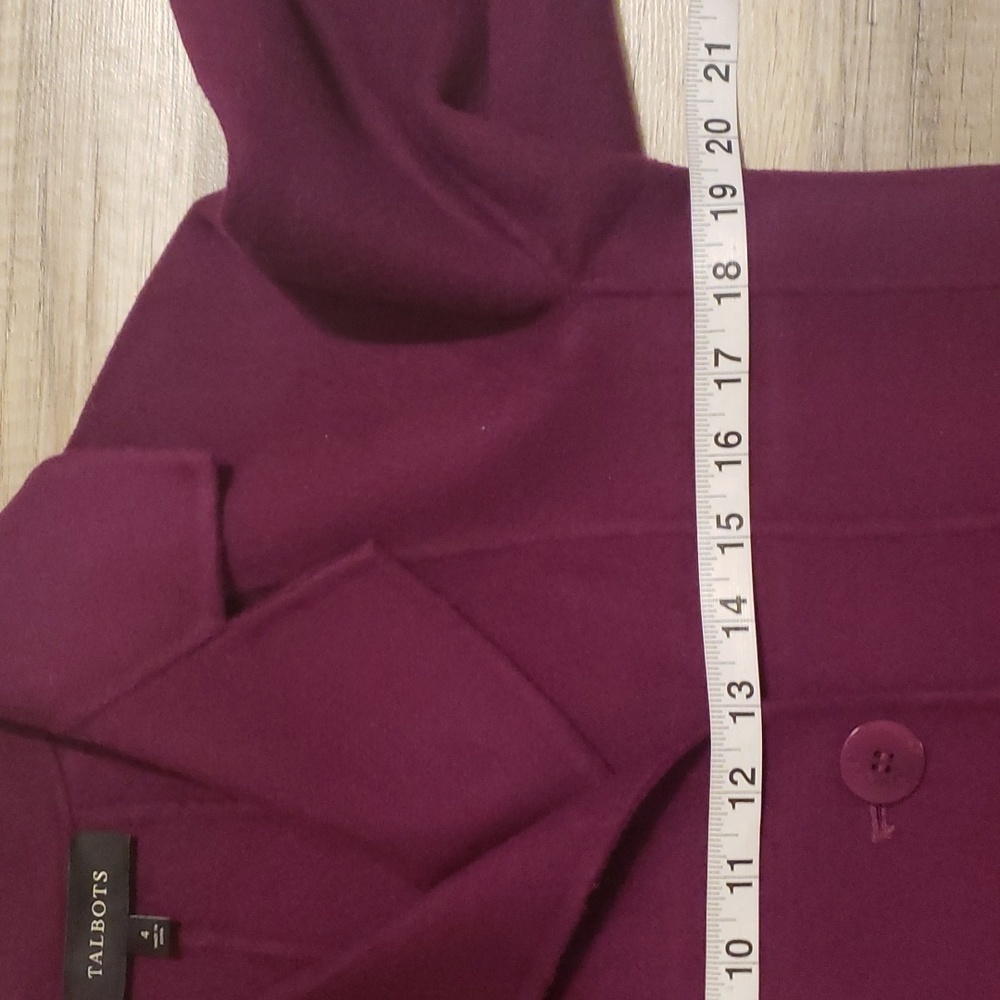 Talbots Wool Blend Cropped Double Breasted Jacket… - image 6